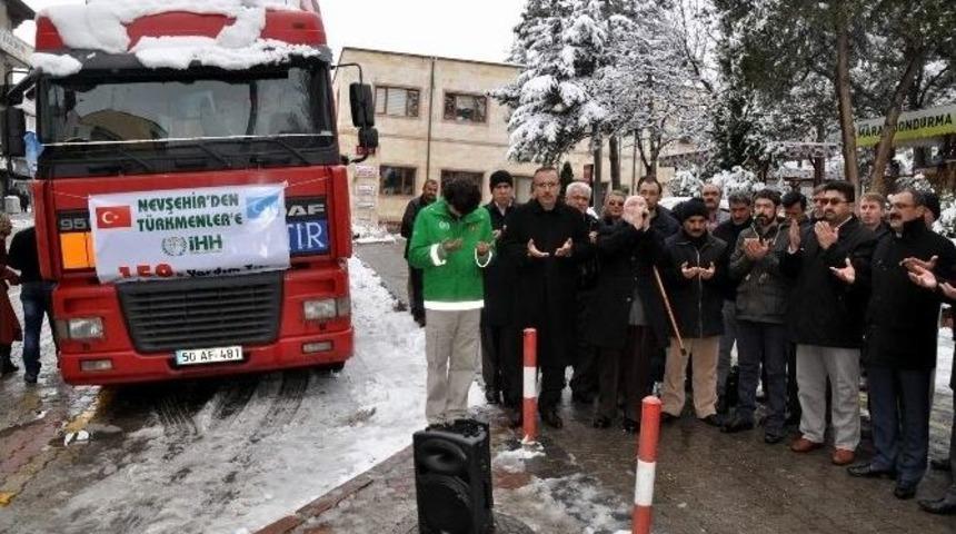 Nevşehir&rsquo;den Suriye&rsquo;ye 120. Yardım Tırı