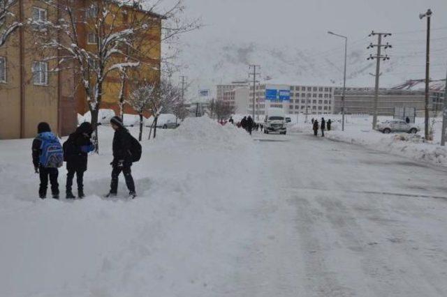 Van Ve Bitlis'te Kar Yolları Kapattı