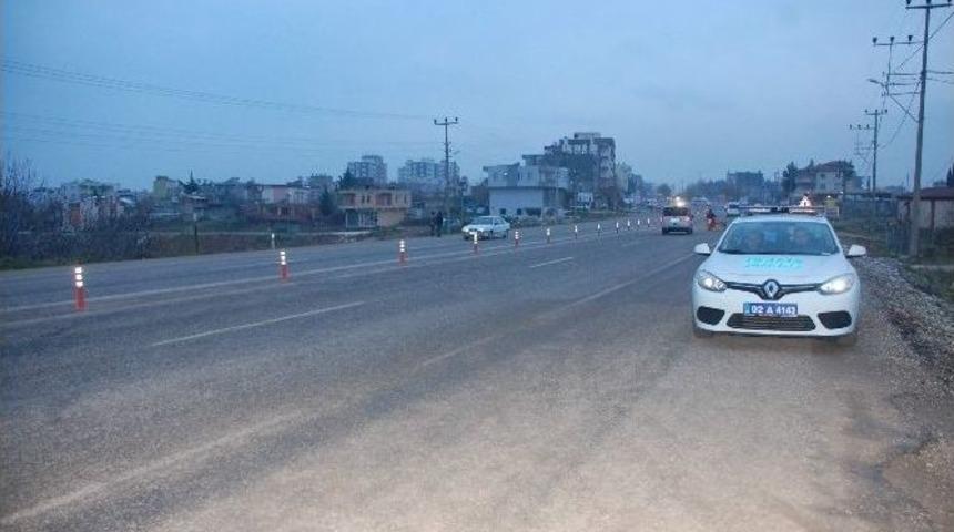 &Ouml;l&uuml;m Kavşağına Dubalar Yerleştirildi