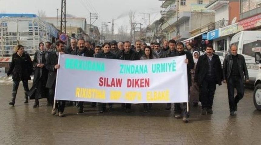 Başkale'de İran Protestosu