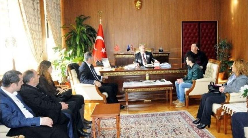 Kosova Belediye Başkanı Asllanaj Ve Heyeti Vali Nayir&rsquo;i Ziyaret Etti