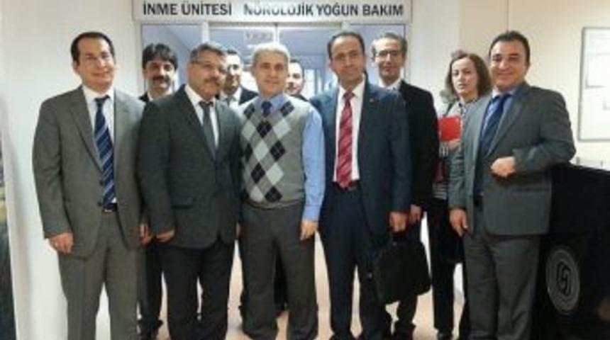 Sağlık Bakanlığı Ekibi Esog&uuml; Hastanesi İnme Merkezi&rsquo;ne İncelemelerde Bulundu