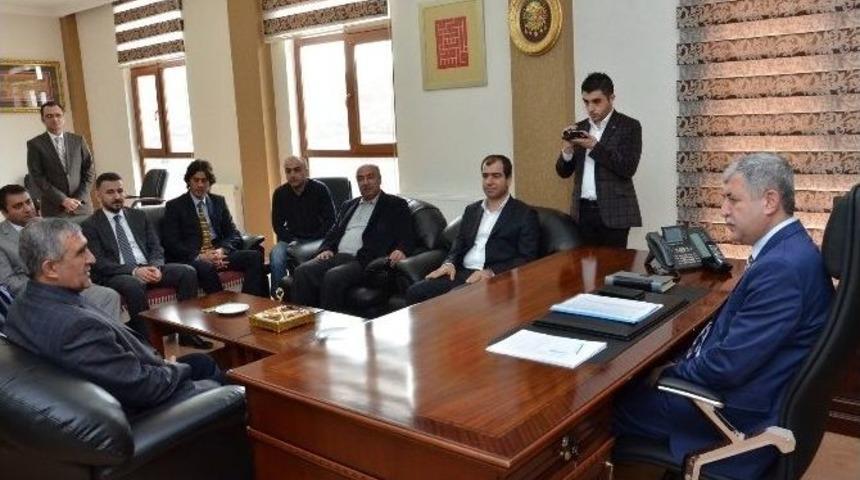 Yeşilyurtspor Y&ouml;netiminden Başkan Uğur Polat&rsquo;a Ziyaret