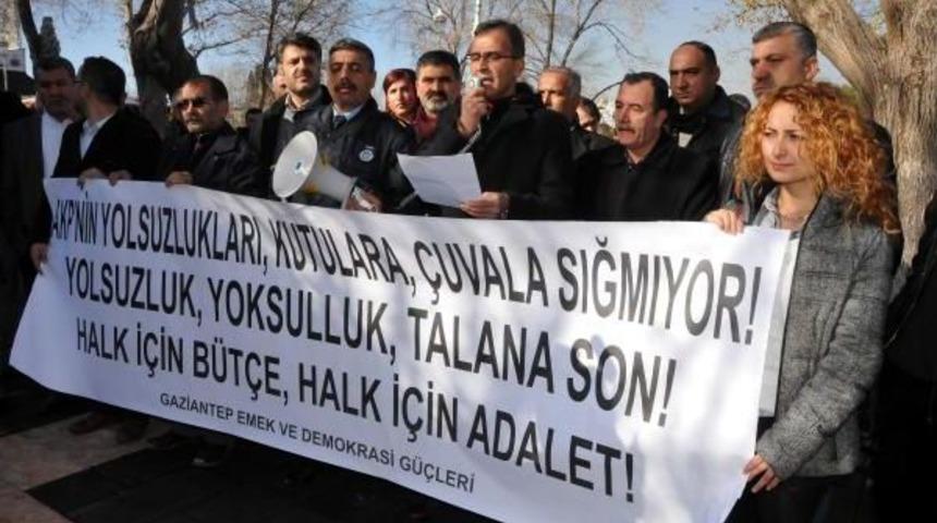 Gaziantep&rsquo;Te Stk'lardan 17 Ve 25 Aralık Eylemi