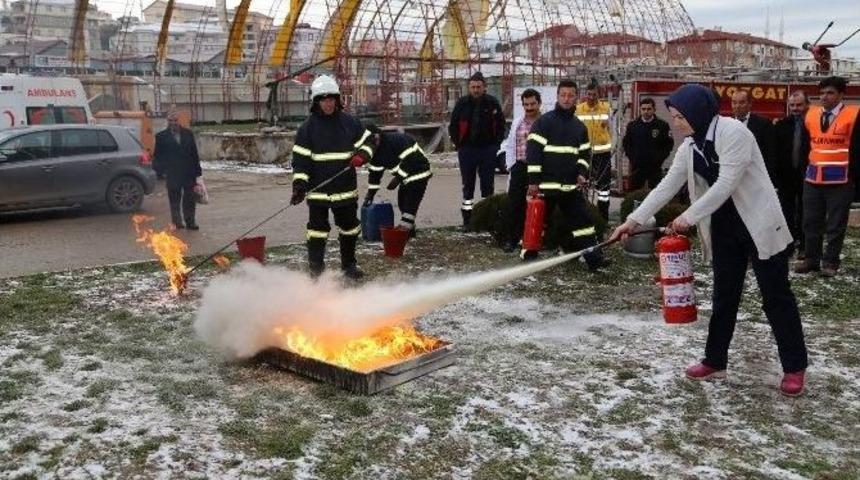 Bozok &Uuml;niversitesi Hastanesinde Yangın Tatbikatı