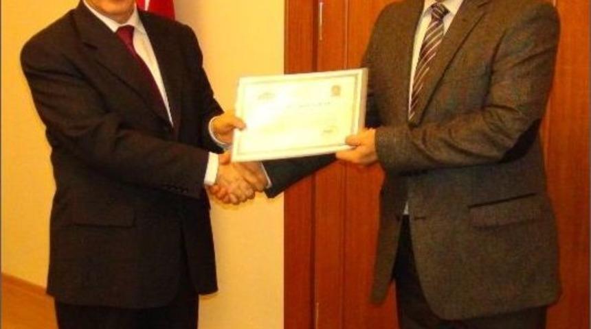 Malatya Kitaplığı Projesine Katkıda Bulunanlara Teşekk&uuml;r Belgesi