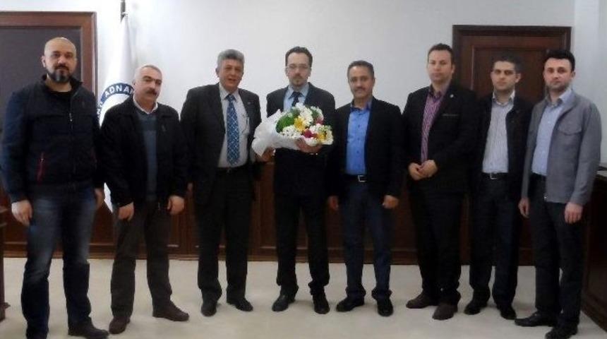 Aydınlı Marangozlardan Rekt&ouml;r Bircan&rsquo;a Hayırlı Olsun Ziyareti