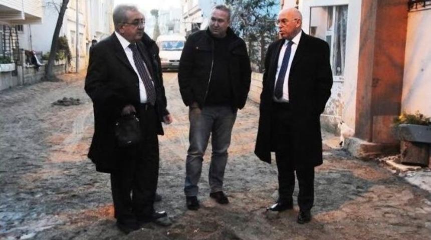 S&uuml;leymanpaşa Belediye Başkanı Ekrem Eşkinat Değirmenaltı Mahallesi&rsquo;ndeki Yol Ve Altyapı &Ccedil;alışmalarının Denetledi