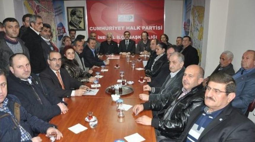 Chp İneg&ouml;l İl&ccedil;e Teşkilatından 3 İstifa