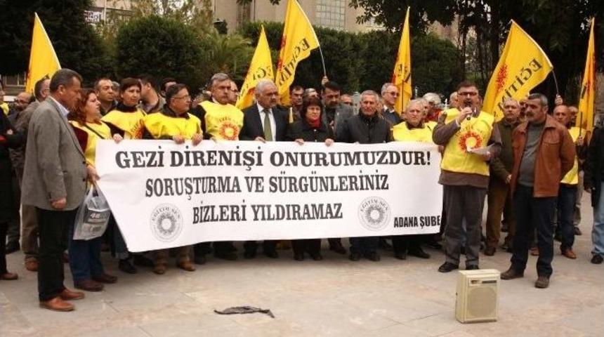 Eğitimciler Gezi Soruşturmalarını Protesto Etti