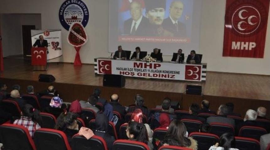 Mhp Hacılar İl&ccedil;e Kongresini Yaptı