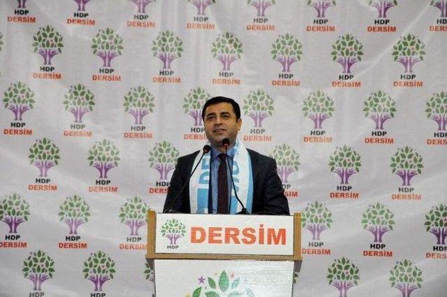 Demirtaş, Hdp Tunceli Kongresinde Konuştu