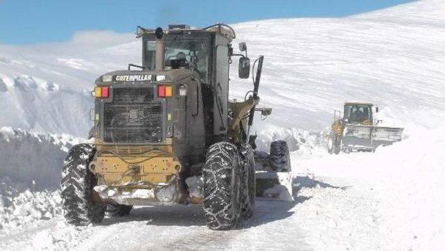 Muş'ta Kardan Kapanan Köy Yolları Açıldı