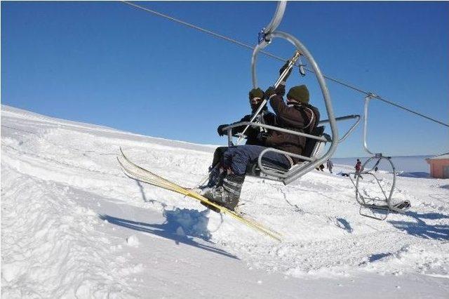 Nemrut’ta Kayak Sezonu Açıldı