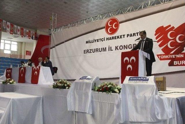 Mhp Erzurum İl Kongresini Yaptı