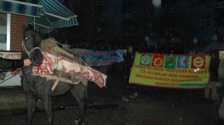 Tunceli&rsquo;de Uludere Protestosu