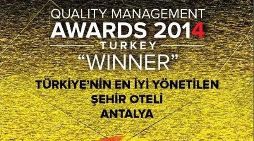 ‘en İyi Yönetilen Şehir Oteli’ Rixos Downtown Antalya