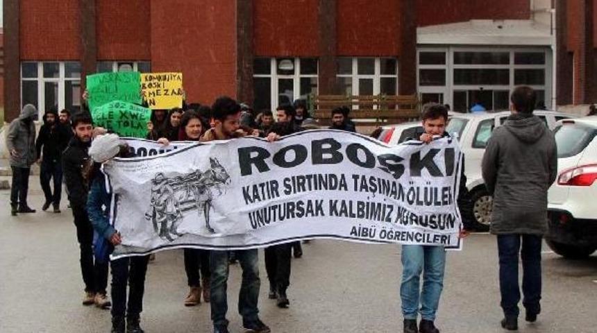 Bolu'da &Uuml;niversite &Ouml;ğrencilerinden 'uludere' Protestosu