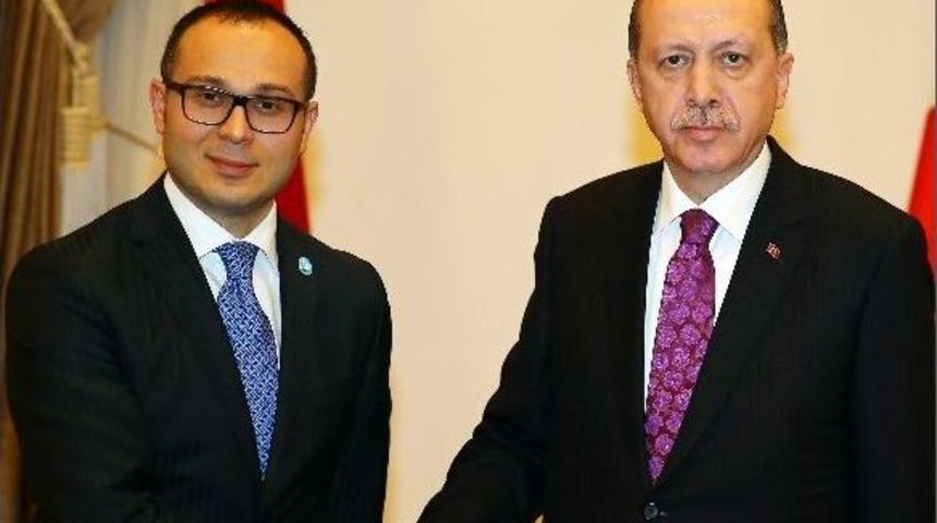T&uuml;rk Konseyi Genel Sekreteri Hasanov Cumhurbaşkanlığı Sarayı&rsquo;nda