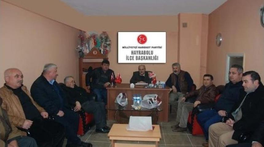 Mhp Tekirdağ İl Başkanı Enez Kaplan&rsquo;dan İl&ccedil;e Teşkilatlarına Hayırlı Olsun Ziyareti