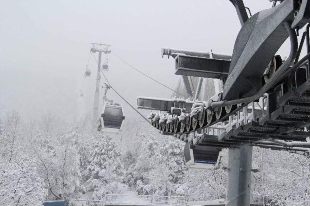 Uludağ Yolunda Karla Yoğun M&uuml;cadele...(&ouml;zel Haber)