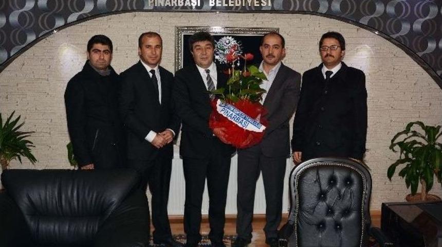 Pınarbaşı T&uuml;rk Eğitim-sen&rsquo;den Belediye Başkanı Ataş&rsquo;a Ziyaret