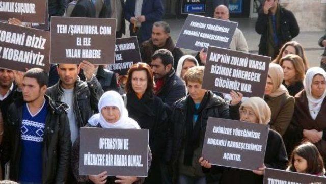 Şanlıurfa'da Dbp'lilerden Uludere Ve Cizre Protestosu