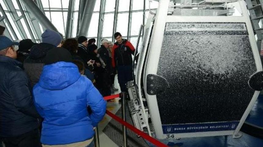 Yeni Teleferiğe &lsquo;Kar&rsquo; Dopingi