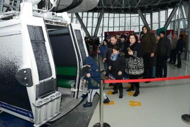 Yeni Teleferiğe ‘Kar’ Dopingi