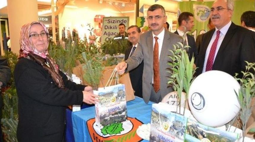 Yılbaşı İ&ccedil;in Manisalılara 10 Bin Fidan Dağıtıldı