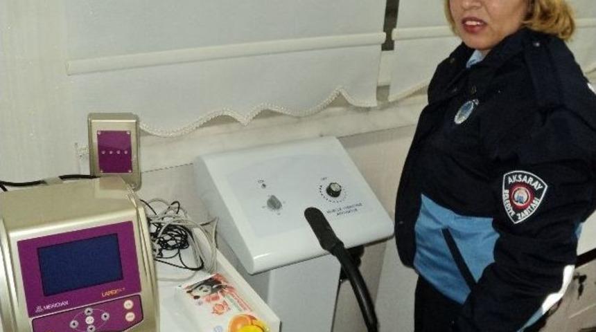 Aksaray&rsquo;da Zabıta Ekipleri G&uuml;zellik Salonlarını Denetliyor