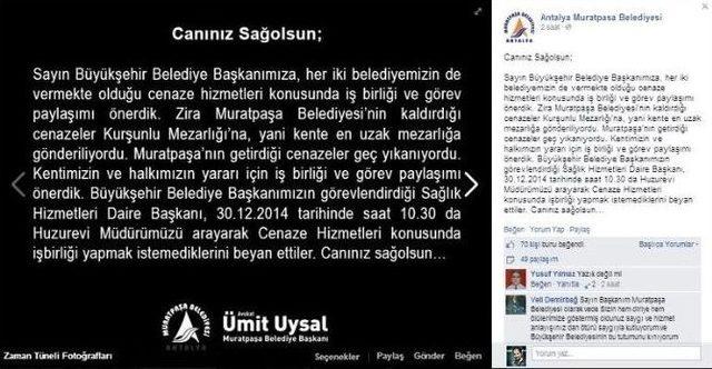 Başkan Uysal’dan Sosyal Medya Üzerinden Cenaze Sitemi