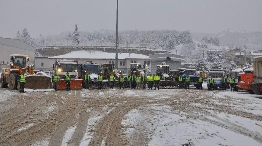 Kastamonu Belediyesi&rsquo;nde Kar Alarmı Verildi