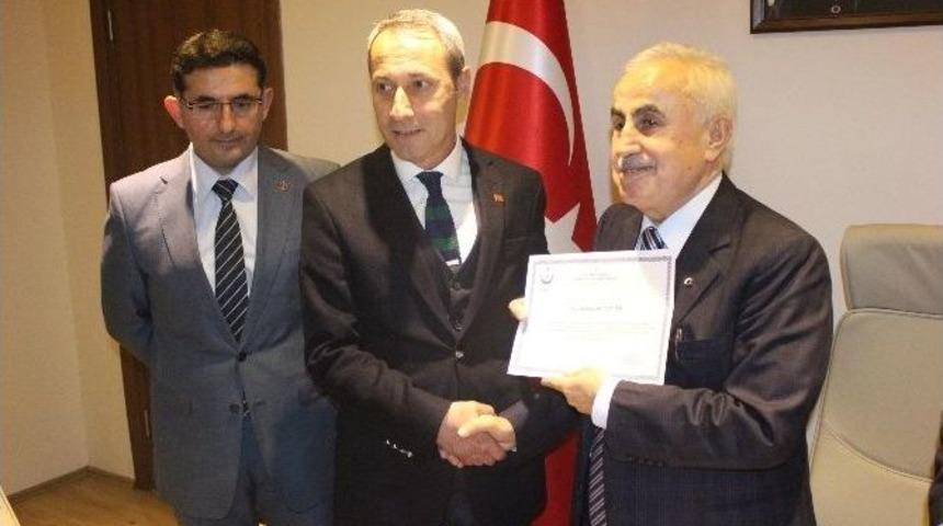 Sağlık Bakanı M&uuml;ezzinoğlu&rsquo;ndan, Edirne Tanıtma Ve Tava Ciğer Kalite Koruma Derneği Başkanı Dinar&rsquo;a Yeni G&ouml;rev