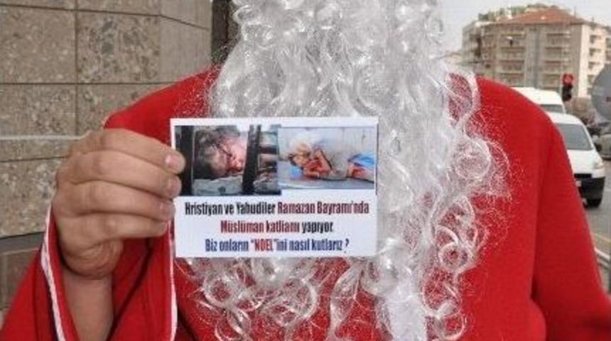 Nevşehir&rsquo;de İlgin&ccedil; Noel Protestosu