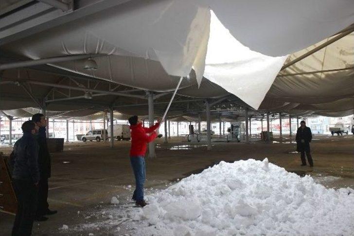 Kapalı Pazar Yerinin Çatısı Çöktü G2