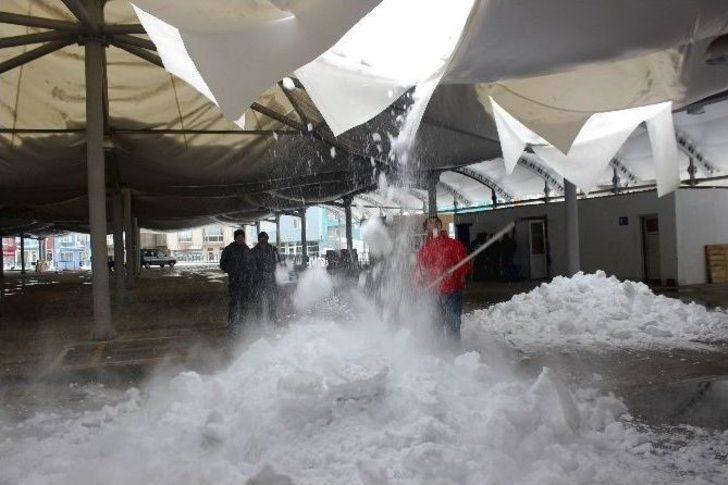 Kapalı Pazar Yerinin Çatısı Çöktü G5