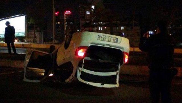 Sürücüsünün Gaz Yerine Frene Bastığı Otomobil Takla Attı: 1 Yaralı