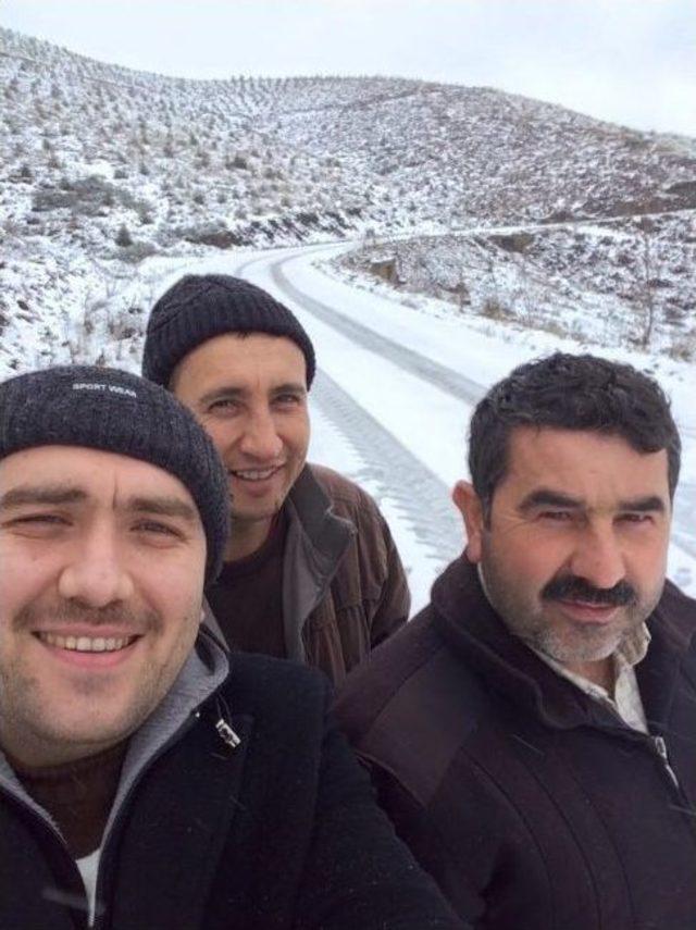 Aydın&rsquo;ın Y&uuml;ksek Kesimlerine Kar Keyfi 1