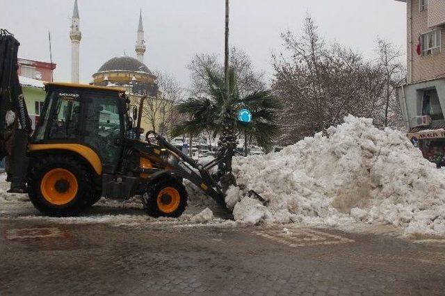 Çan’da Kar Temizlik Çalışmaları Başladı