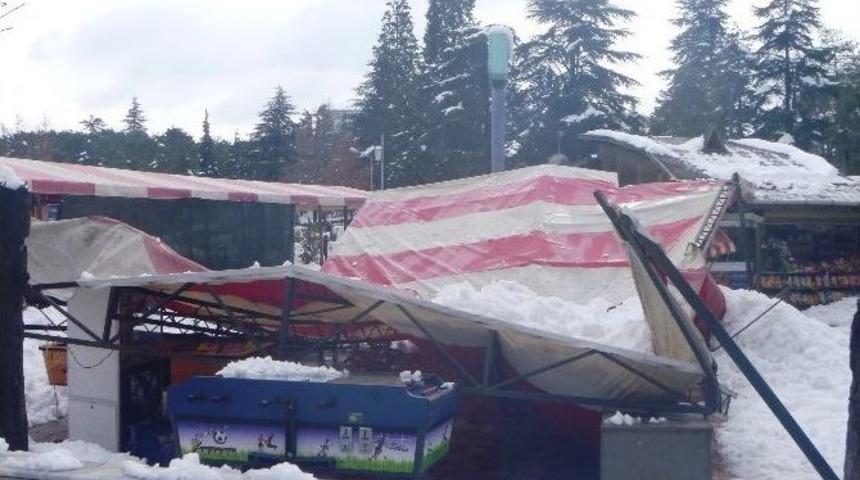 Bilecik&rsquo;te Kar &Ccedil;atıları &Ccedil;&ouml;kertti