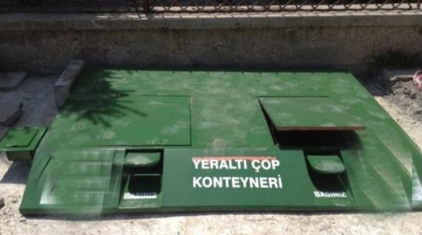 İzmit&rsquo;te &Ccedil;&ouml;p Konteynırları Yeraltına Alınıyor
