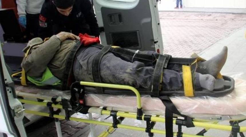 İnşaatta D&uuml;şen İş&ccedil;i Yaralandı