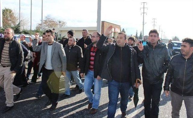 Kahramanmaraş&rsquo;ta İş&ccedil;iler Eylem Yaptı 3