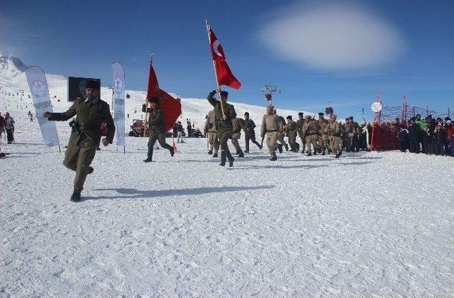 Binlerce Kişi 100. Yılında Sarıkamış Asrın Yürüyüşünde Erciyes’te Buluştu