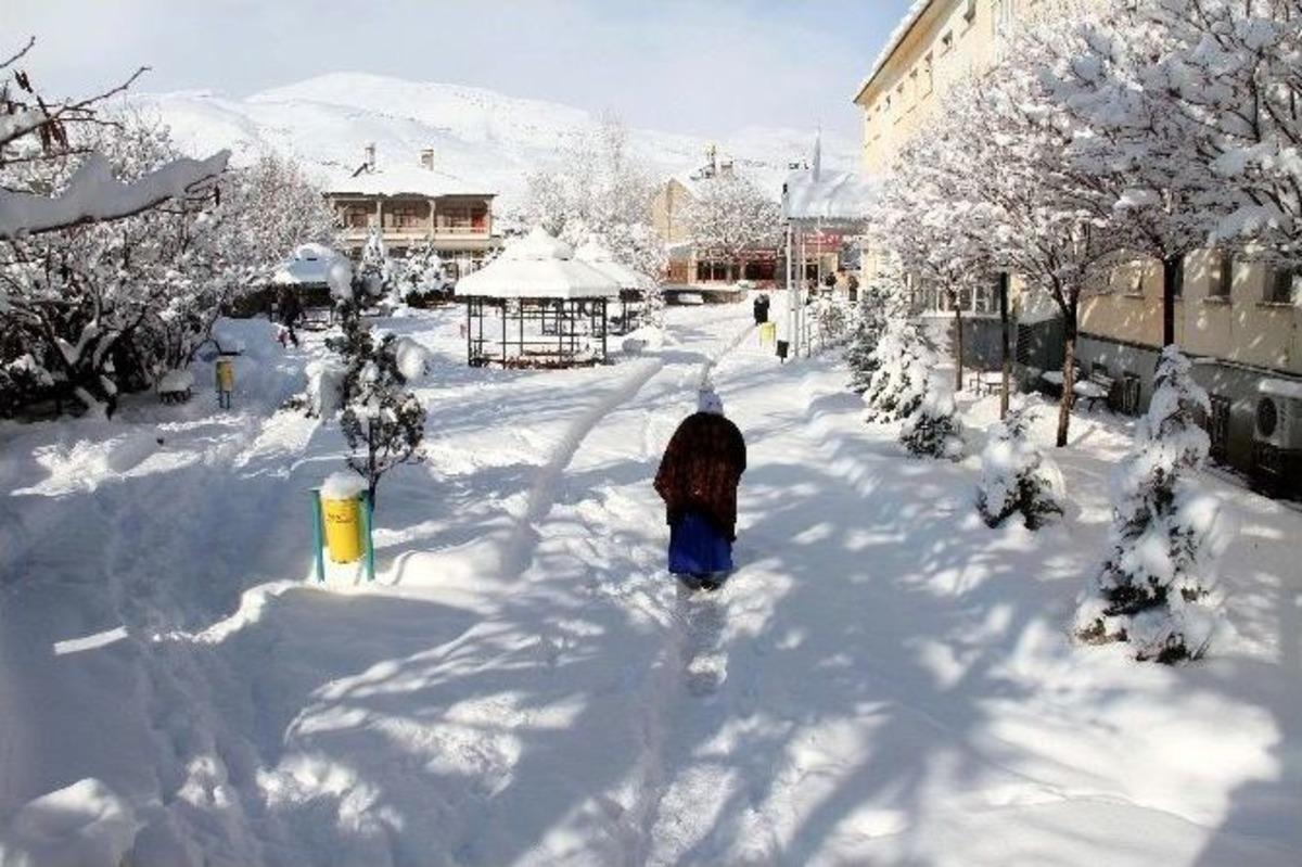 Muradiye&rsquo;de Kar Yağışı