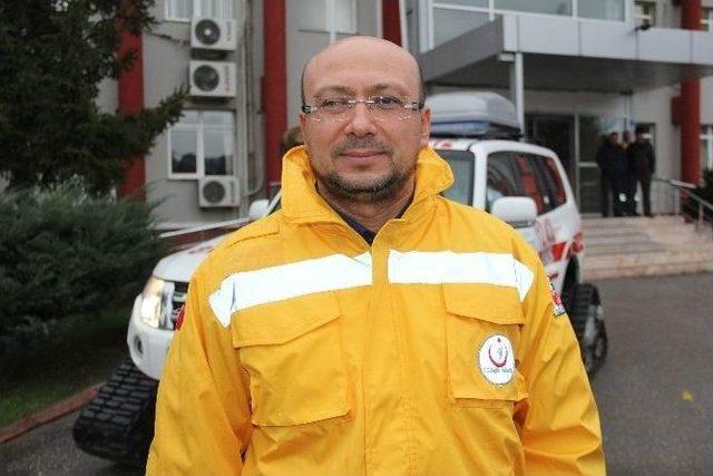 4x4 Kar Paletli Ambulans Göreve Çıktı