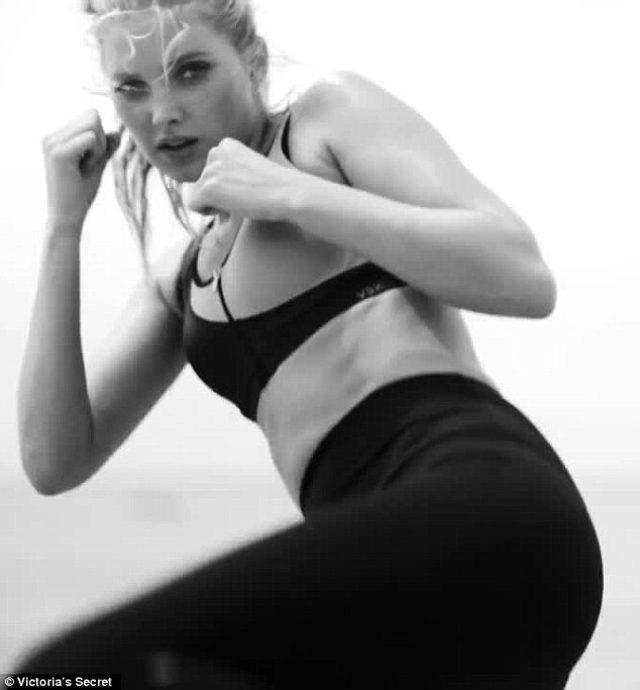 Victoria s Secret g&uuml;zelleri sporda 1