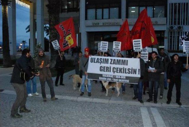 İzmir de Ulaşım Zammına Tepki 1