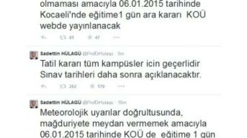 Kocaeli&rsquo;de Okullar Tatil